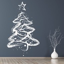 Christmas Tree Xmas Star Wall Sticker