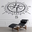 Compass Navigation Nautical Sailing Wall Sticker