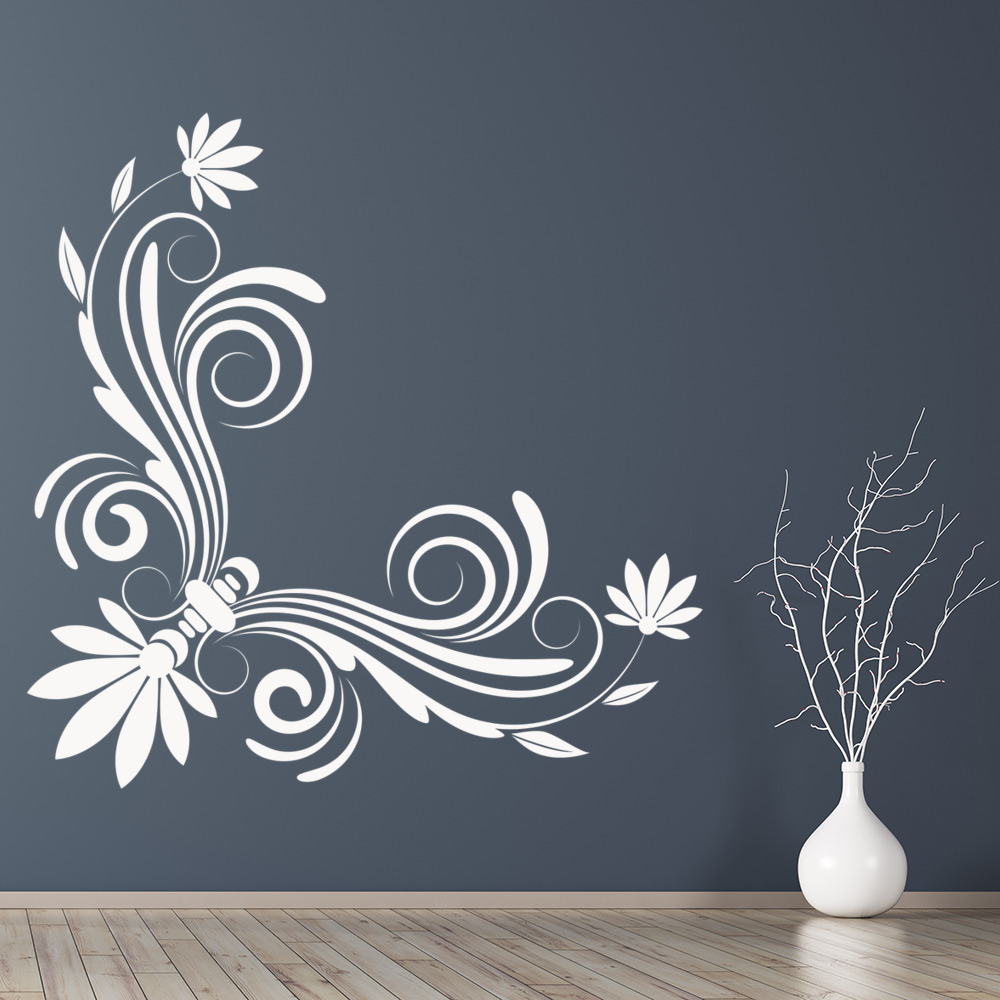 Floral Corner Wall Sticker