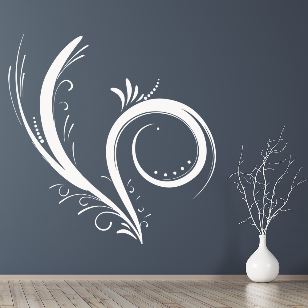 Floral Vines Swirl Wall Sticker