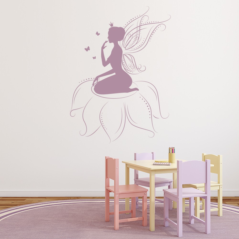 Flower Fairy Childrens Wall Sticker