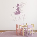 Flower Fairy Childrens Wall Sticker