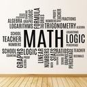Math Classroom School Wall Sticker