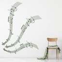 Musical Notes Music Staff Wall Sticker