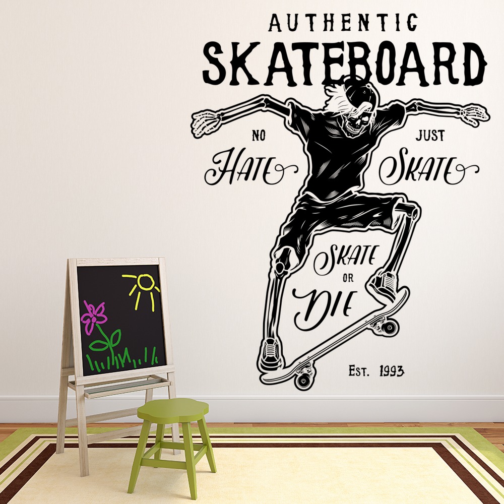 Skateboard Quote Wall Sticker