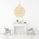 Swirl Christmas Bauble Festive Xmas Wall Sticker