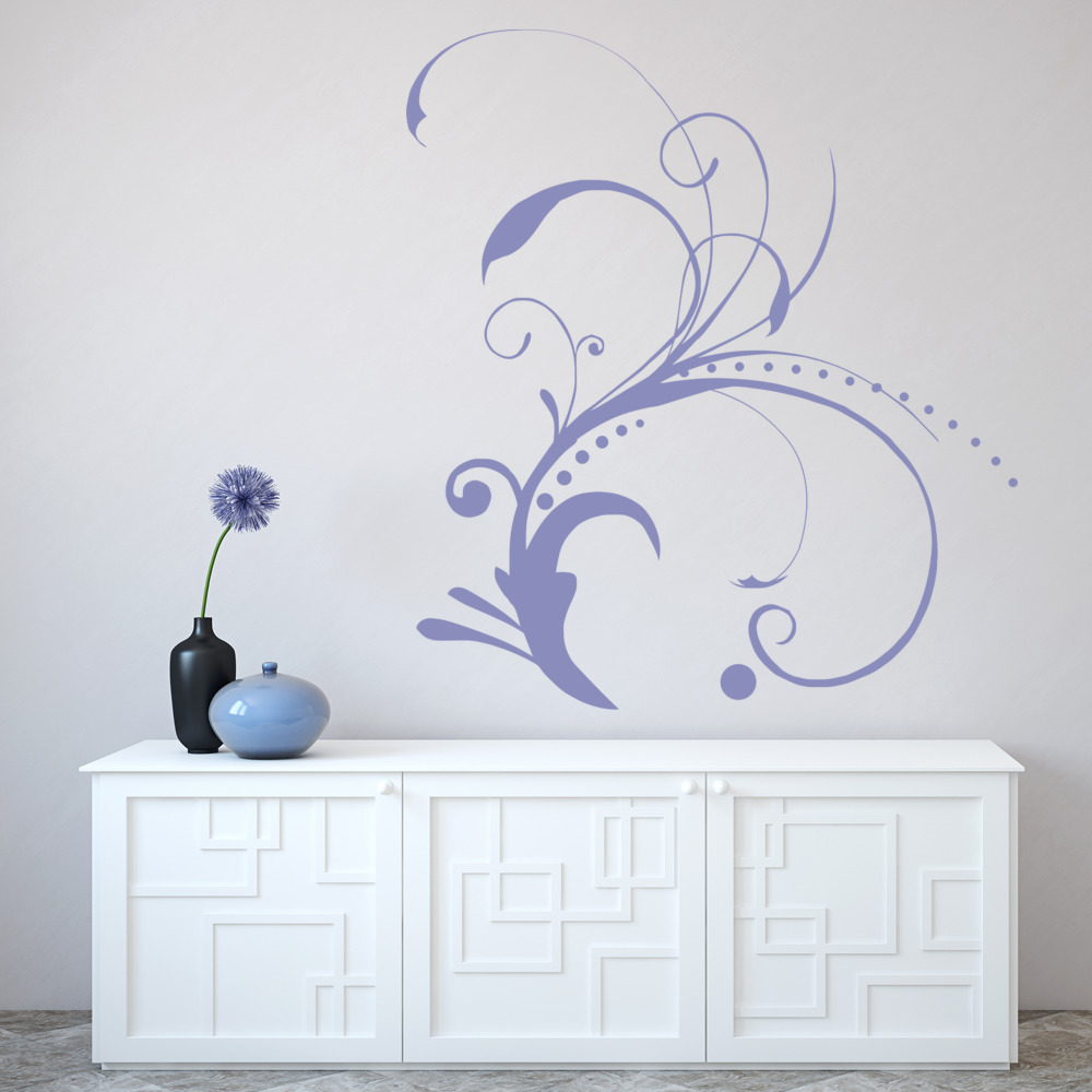 Swirl Vines Corner Wall Sticker