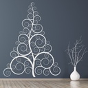 Swirl Christmas Tree Wall Sticker - Mod5