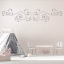 Symmetrical Swirl Headboard Wall Sticker - Mod6