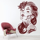 Tattoo Glamour Girl Wall Sticker