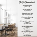Ten Commandments Christian God Wall Sticker