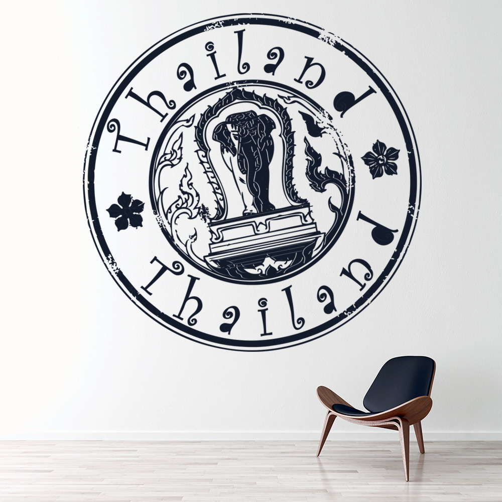 Thailand Badge Elephant Wall Sticker