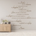 The Lords Prayer Christianity Wall Sticker - Mod1