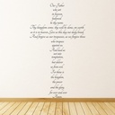 The Lords Prayer Christian Cross Wall Sticker - Mod8