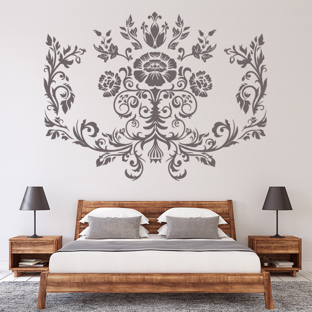 Thistle Flower Headboard Wall Sticker