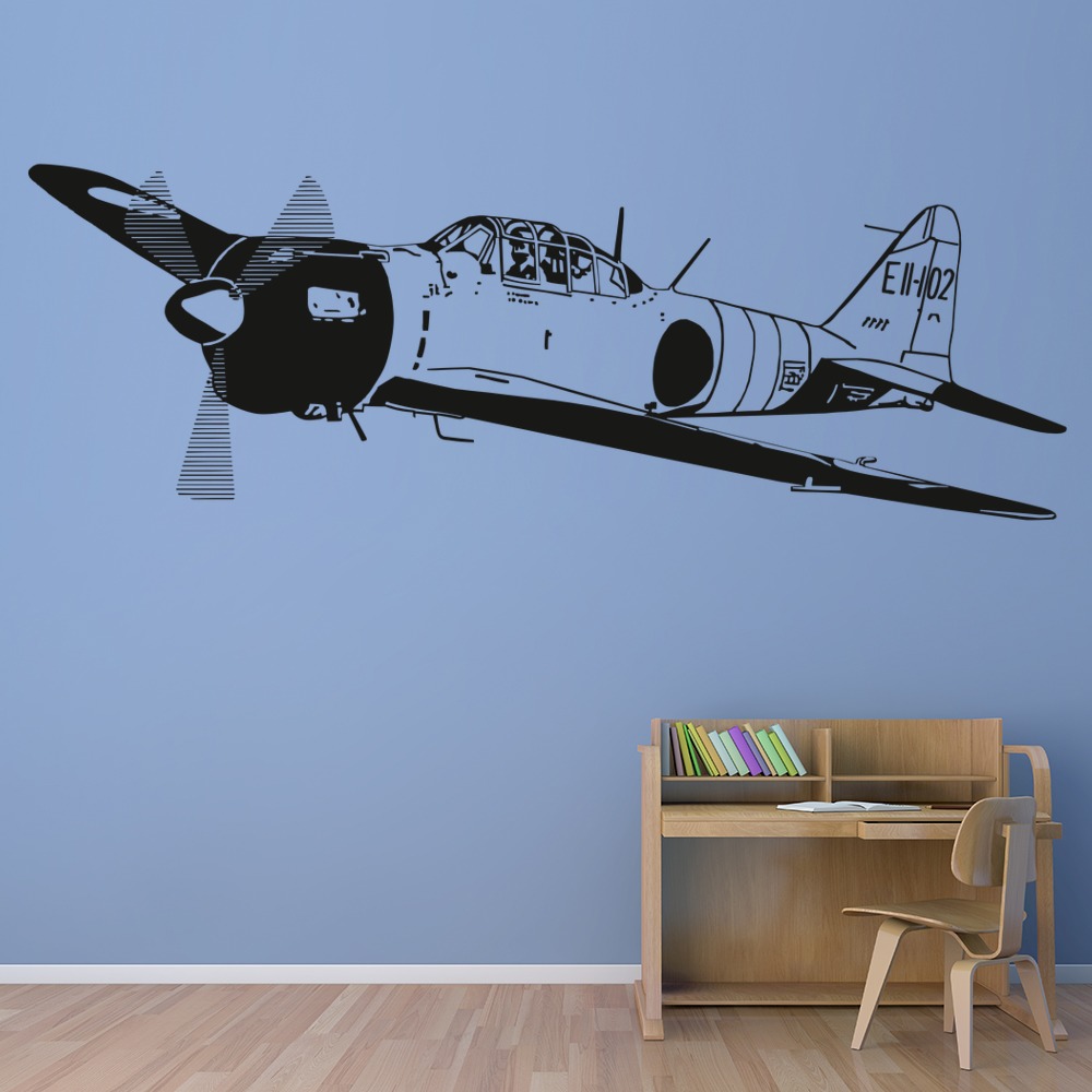 World War 2 Jet Army Plane Wall Sticker