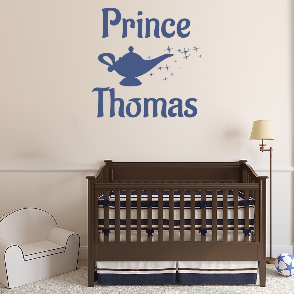 Personalised Genie Lamp Aladdin Wall Sticker