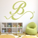 Personalised Letter Swirl Wall Sticker