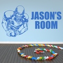 Personalised Name American Football Player Wall Sticker
