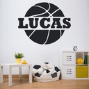Personalised Name Basketball Sports Wall Sticker