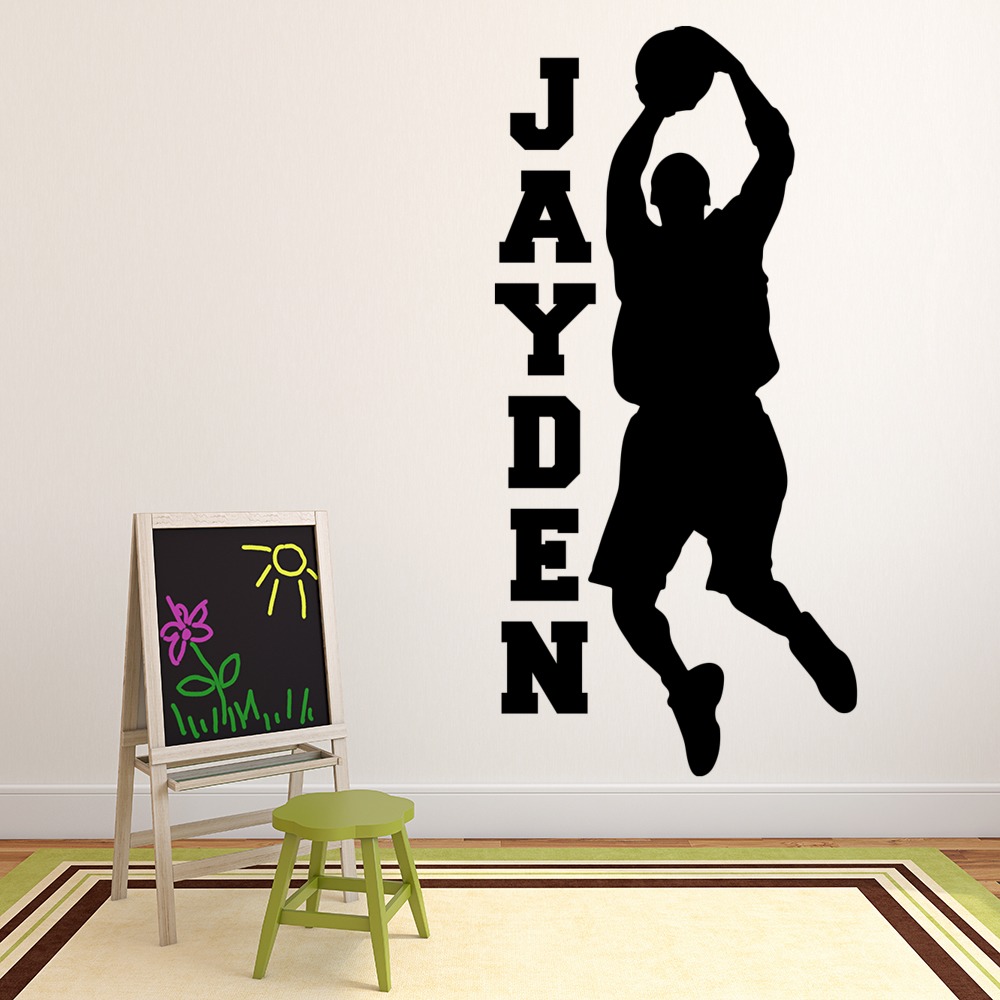 Personalised Name Basketball Wall Sticker