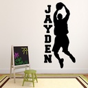 Personalised Name Basketball Wall Sticker