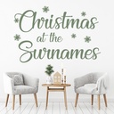 Personalised Name Christmas Family Wall Sticker