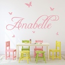 Personalised Name Butterfly Wall Sticker - Mod5