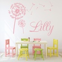 Personalised Name Dandelion Wall Sticker