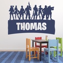 Personalised Name Gaming Decal Gamer Wall Sticker