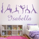 Personalised Name Gymnastics Wall Sticker