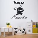 Personalised Name Nija Martial Arts Wall Sticker