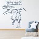 Personalised Name T-Rex Dinosaur Wall Sticker