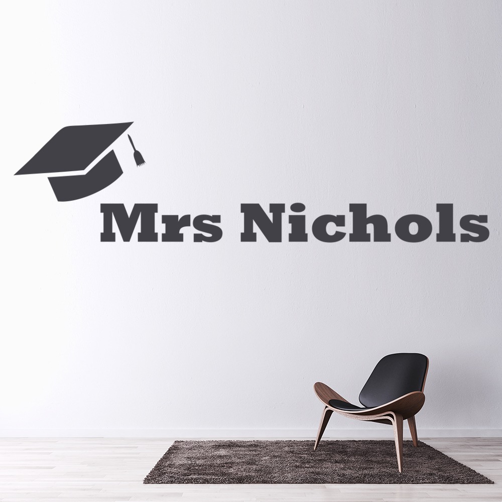Personalised Teacher Classroom School Wall Sticker