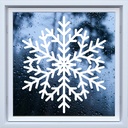 Christmas Snowflake Festive Window Sticker