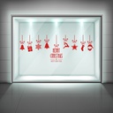 Merry Christmas & Happy New Year Baubles Window Sticker