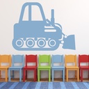 Bulldozer Childrens Construction Wall Sticker