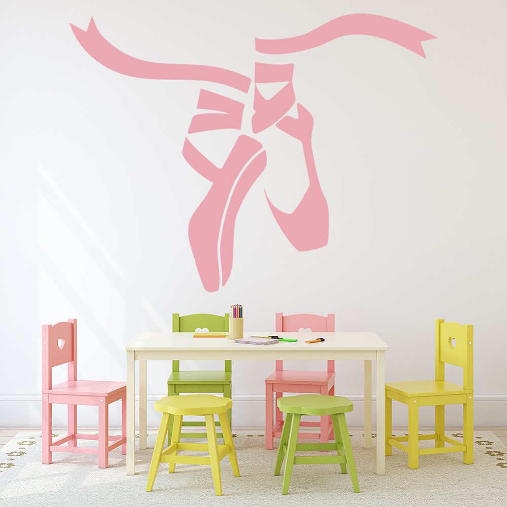 Ballerina Slippers Ballet Wall Sticker