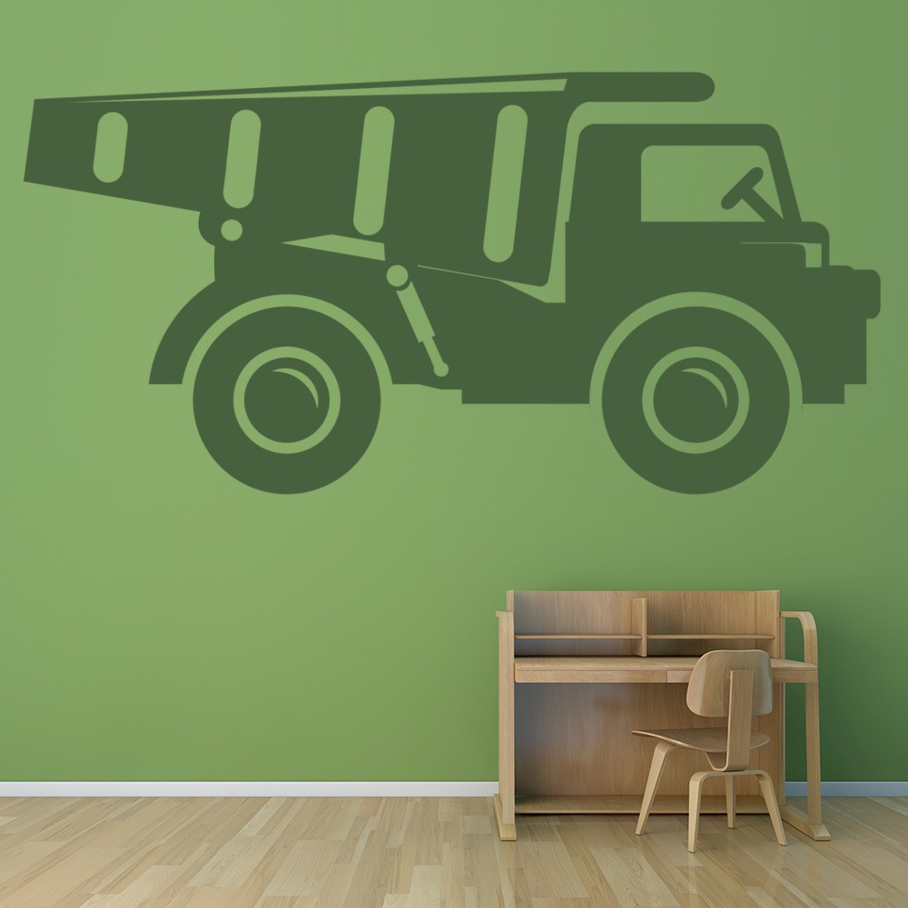 Construction Truck Childrens Wall Sticker