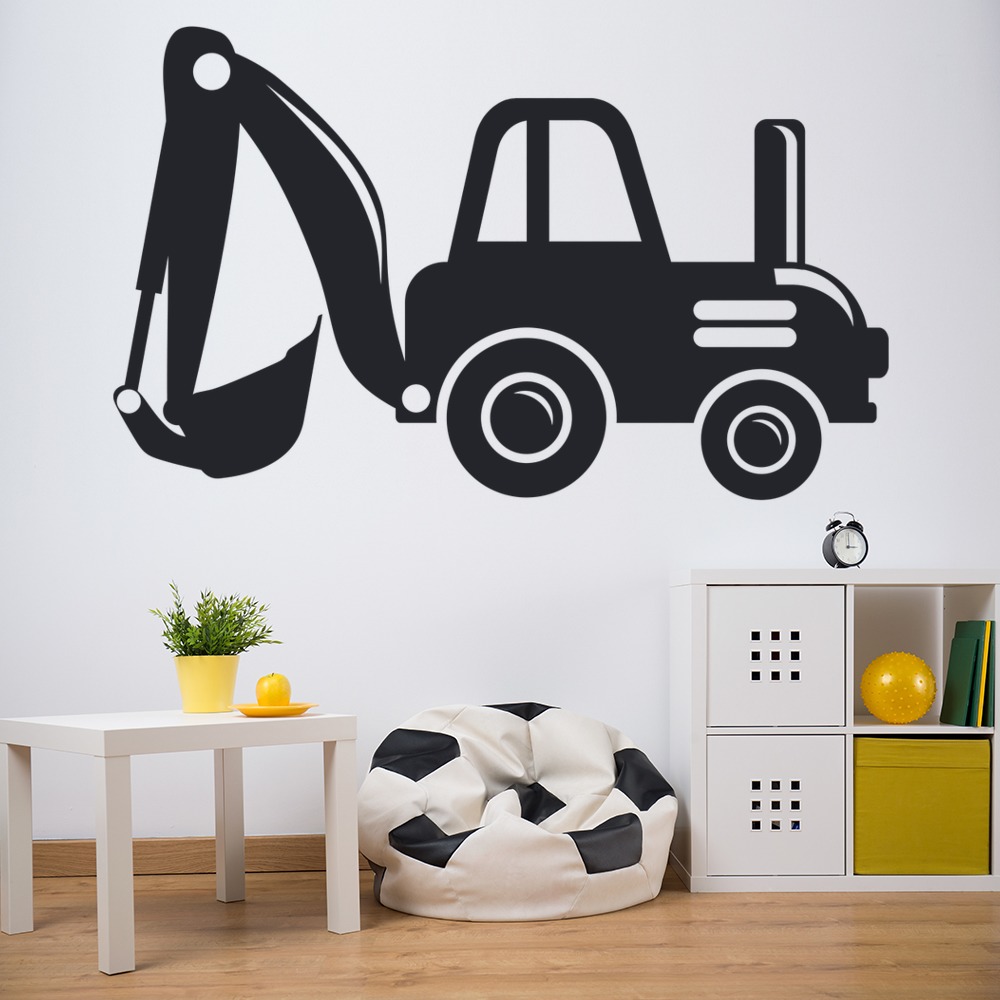 Excavator Digger Childrens Wall Sticker