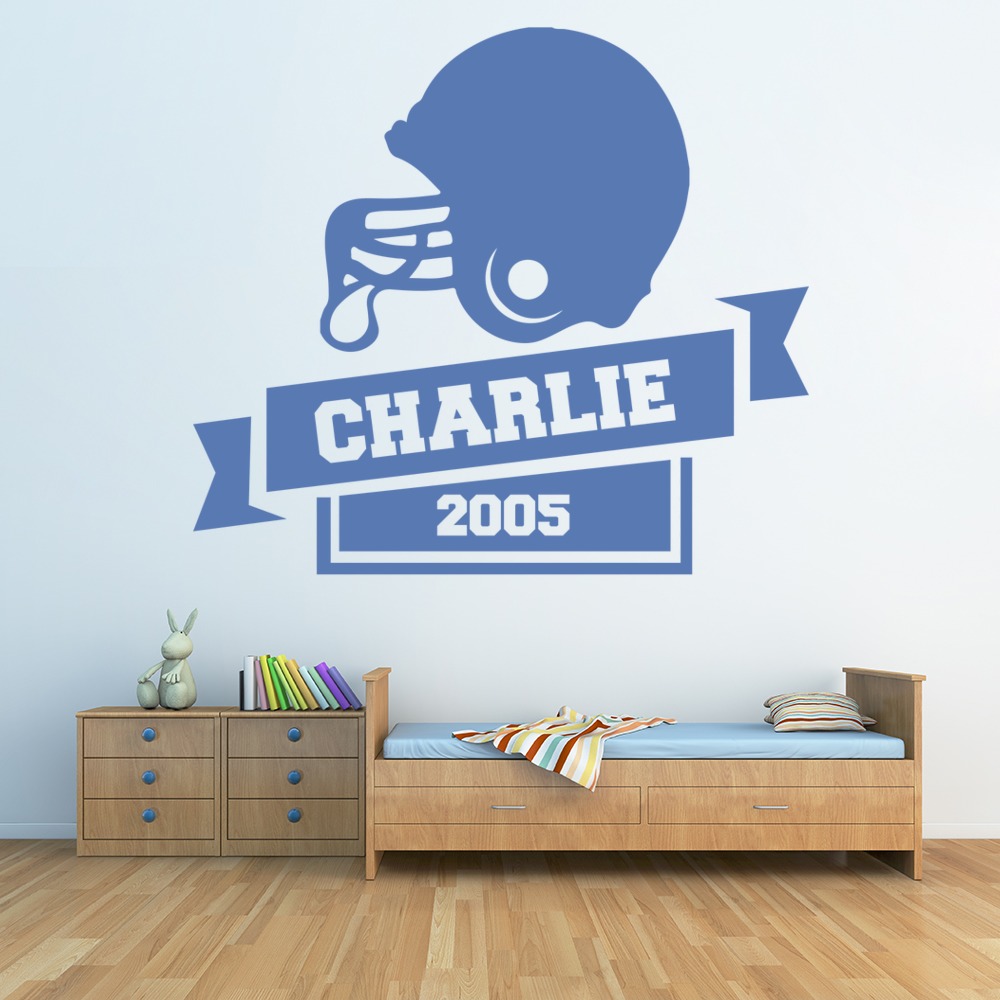 Personalised Name American Football Wall Sticker
