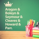 Wives Of Henry VIII History Classroom Wall Sticker