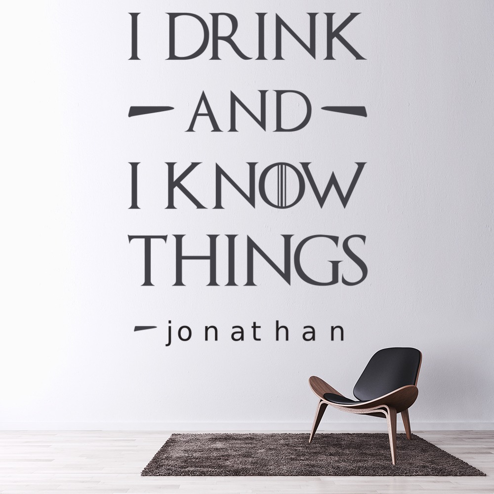 Personalised Name Game Of Thrones Wall Sticker