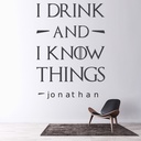 Personalised Name Game Of Thrones Wall Sticker