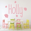 Personalised Name Strawberry Fruit Wall Sticker