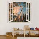Brachiosaurus 3D Window Wall Sticker