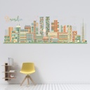 Brasilia City Brazil Skyline Wall Sticker