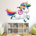 Bright Rainbow Unicorn Wall Sticker