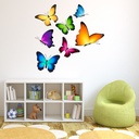 Butterfly Collection Colourful Wall Sticker Set