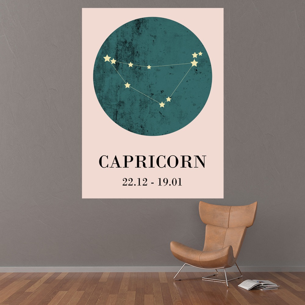Capricorn Wall Sticker by Alberte Grene Due